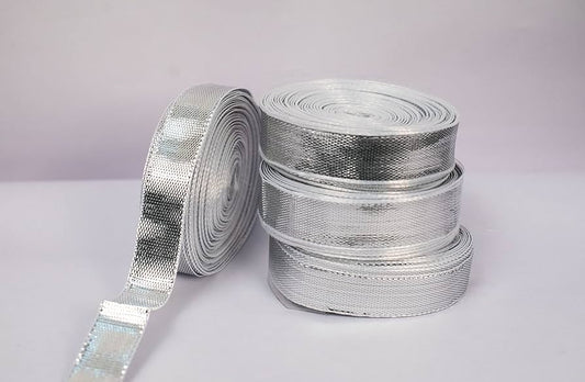 1/2" Silver ribbon - 1mtr