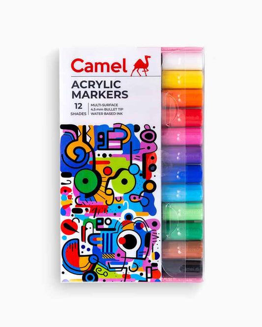 12pcs Camel Acrylic Marker Set