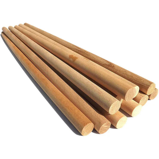 16" Macrame Pine Wood Dowel - set of 2