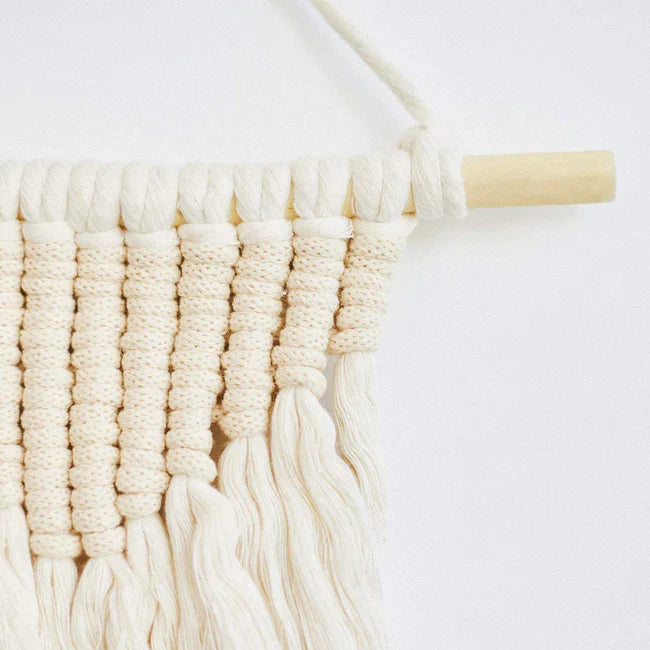 16" Macrame Pine Wood Dowel - set of 2