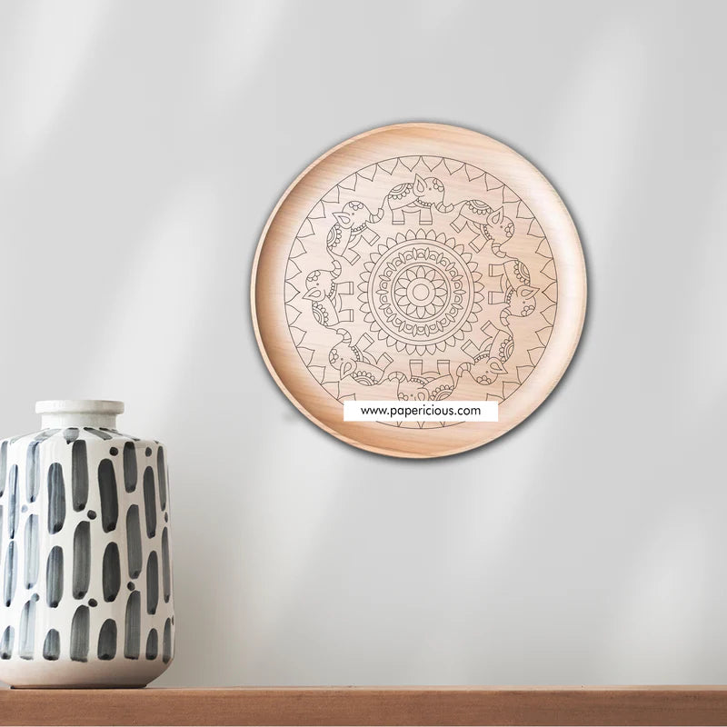 Pre Marked Wood Wall Plate - 8"