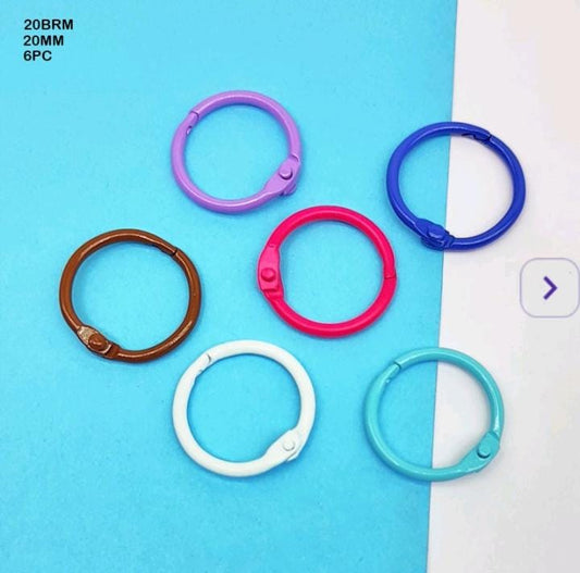 20mm Book Binding Ring - Multicolor