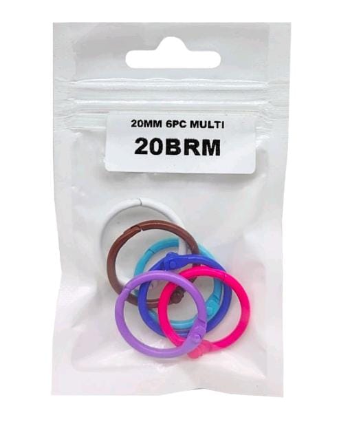 20mm Book Binding Ring - Multicolor