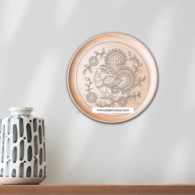 Pre Marked Wood Wall Plate - 8"