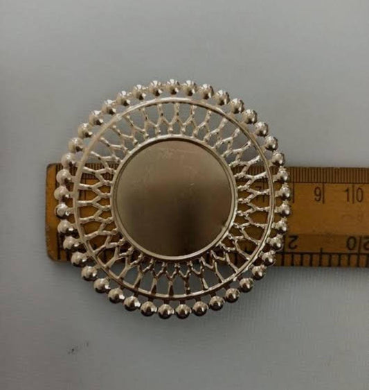 3" Designed metal plate 1 - set of 10