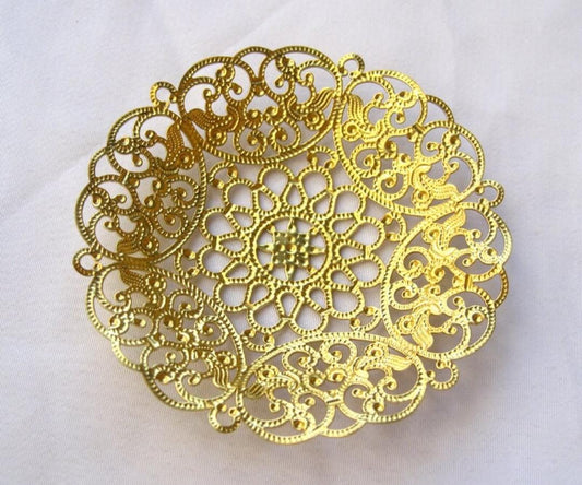 3" Designed metal plate 2 - set of 10