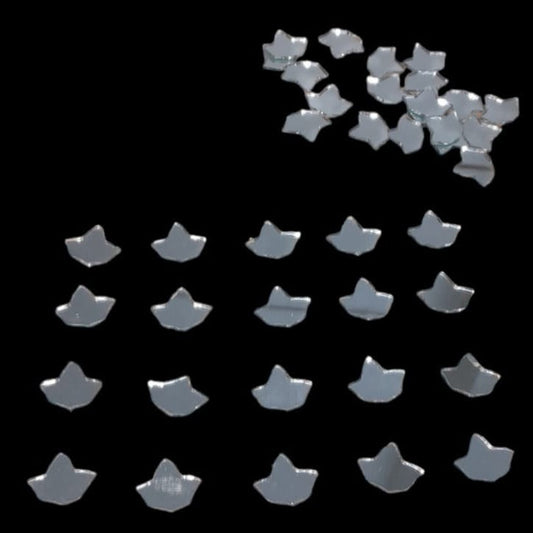 3 petal flower mirror 2cm - 10g