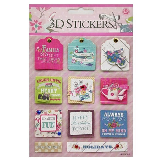 3D Stickers - design 3