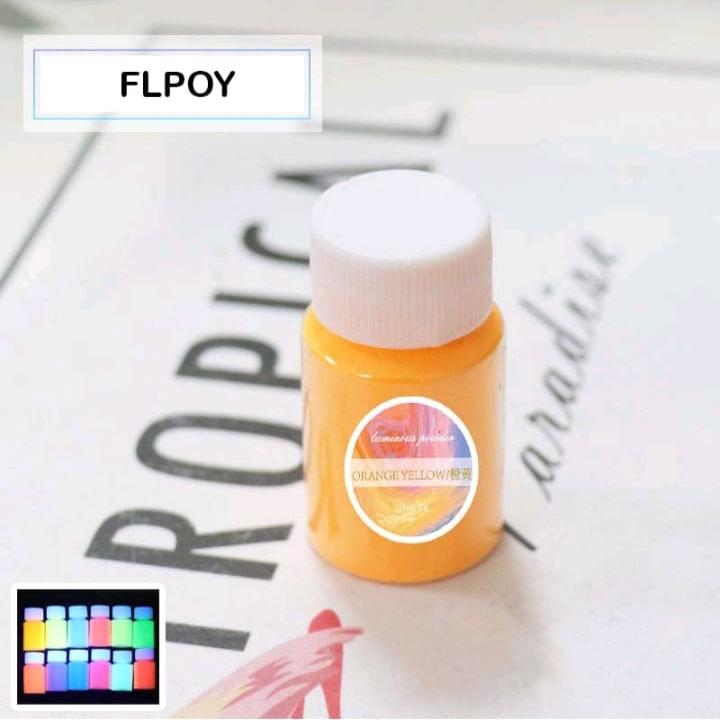Glow in the dark pigment - Orange Yellow