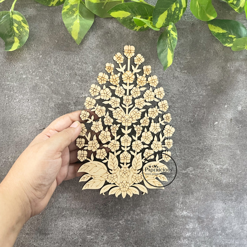 Pre Marked MDF Flower Motif - 8"
