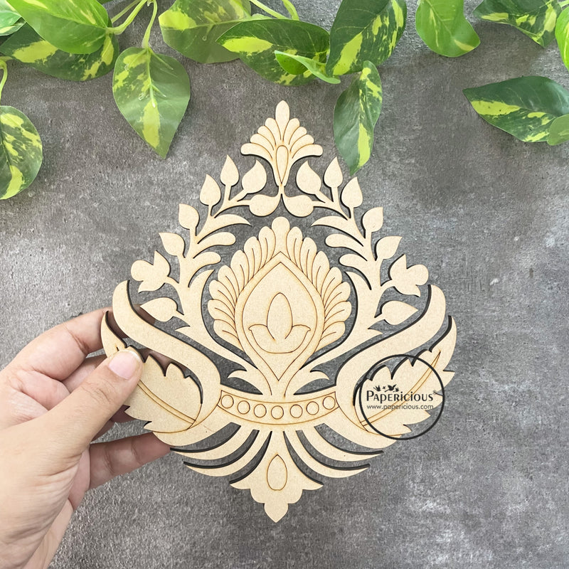 Pre Marked MDF Flower Motif - 8"