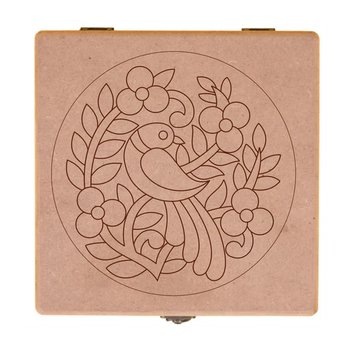 Bird Pre Marked MDF Box - 6x6"