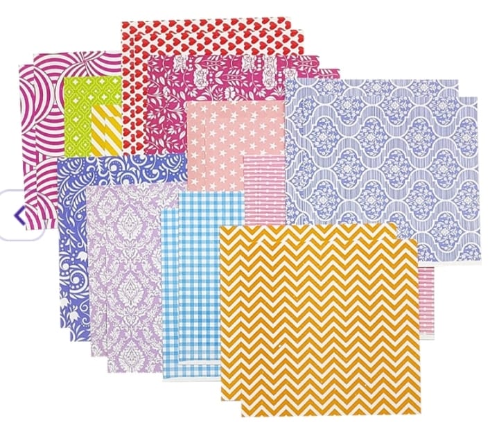 6x6 origami paper - 24 sheets - 50gsm
