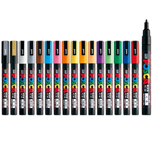 16pcs Uni Posca Marker - 3mm