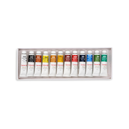 12pcs Camel Artist Oil Colors - 9ml