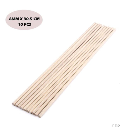 Wooden  Sticks - 30cmx6mm