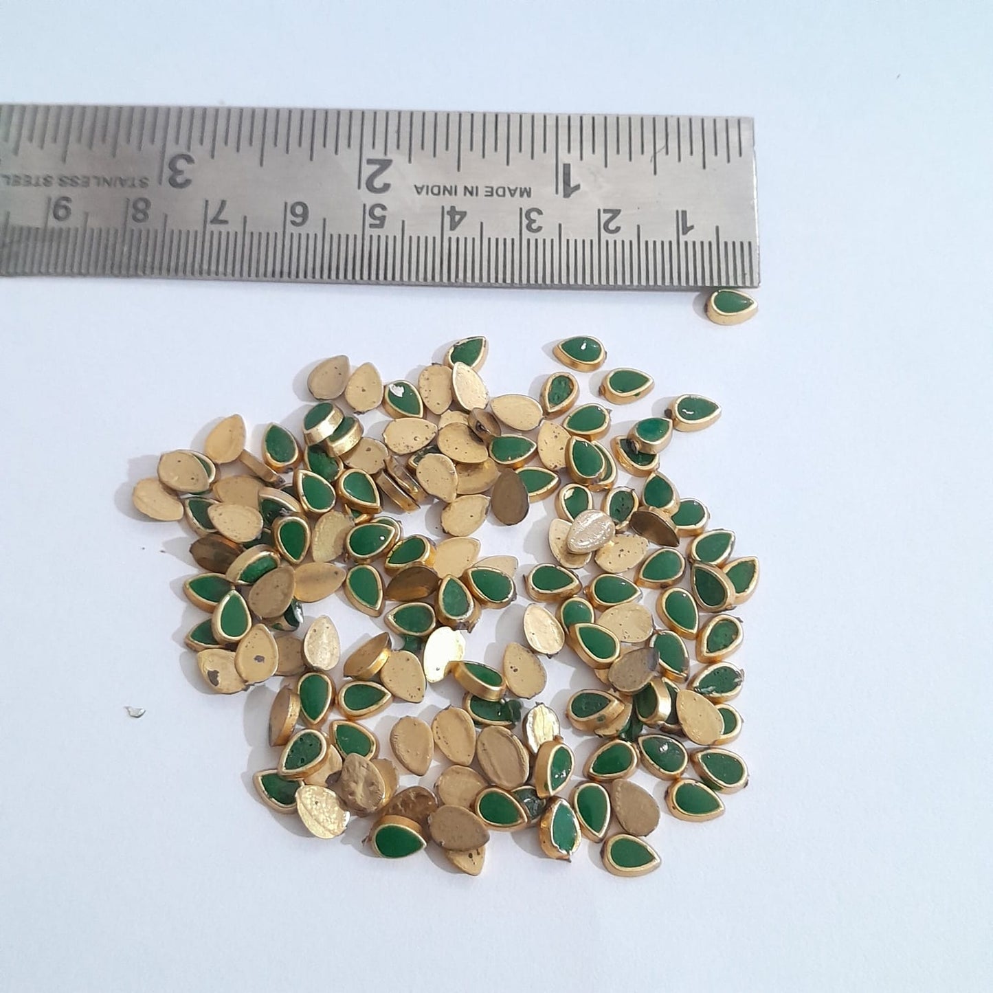 Plastic Drop Enamel Painted Kundan - 5g