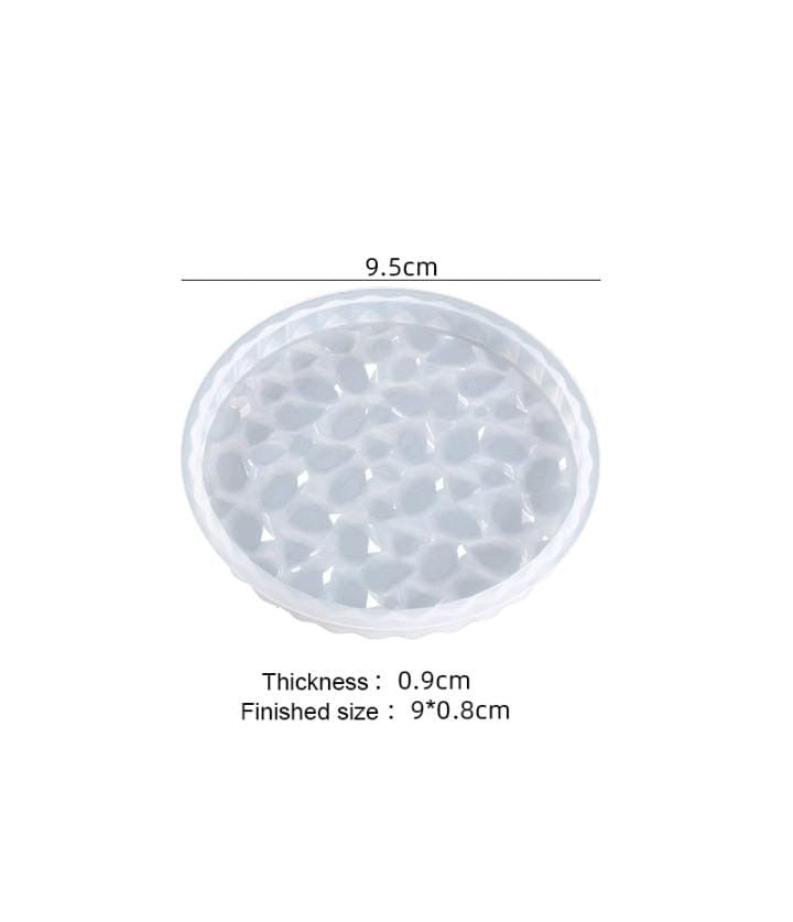 9.5cm Designed Round Coaster Mold