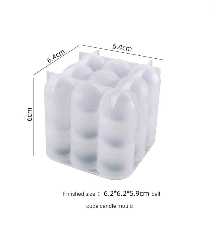 3x3 Layer Bubble Candle Mold