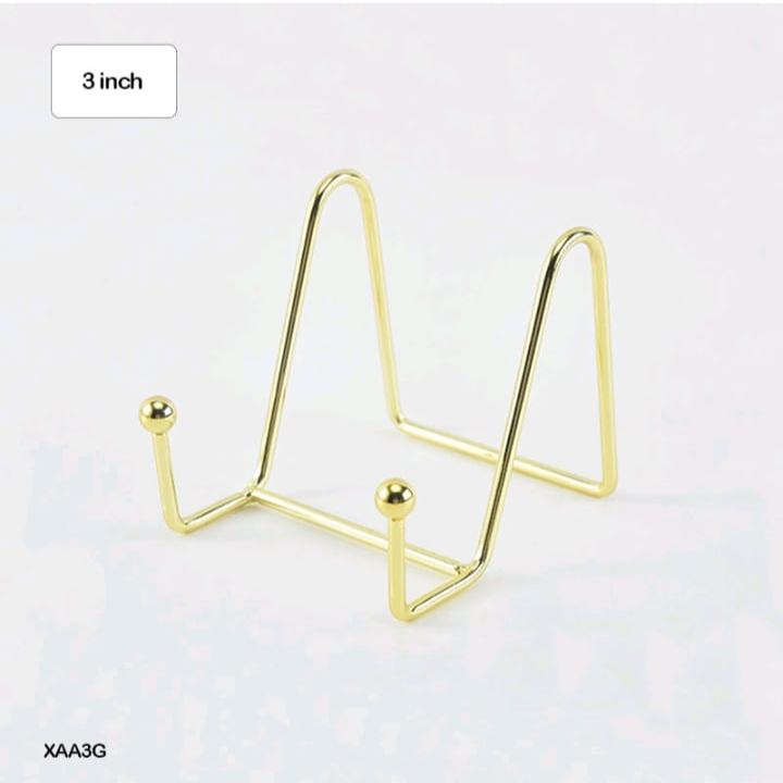 Metal Display Stand - Gold 3"