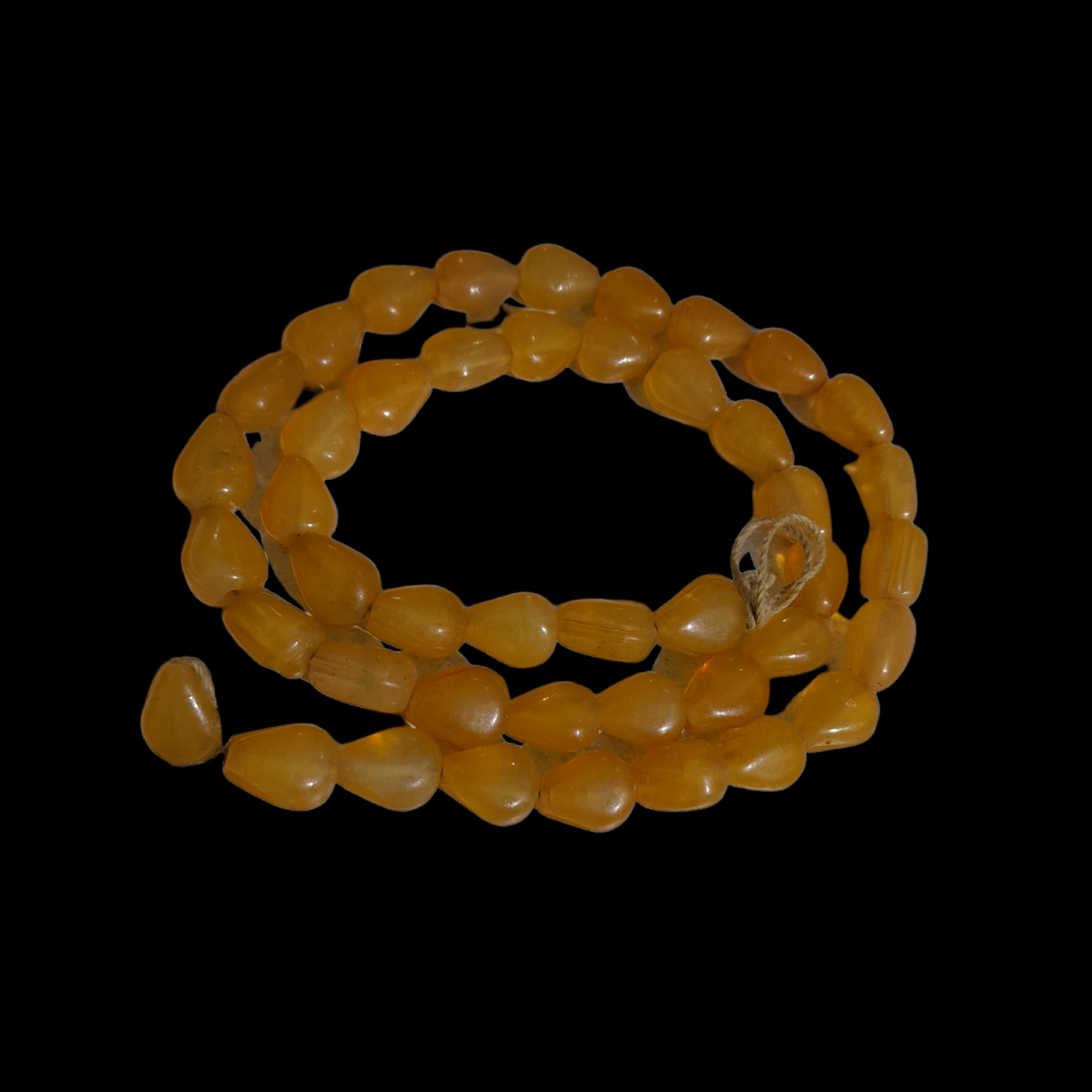 Acrylic Flat Drop Beads Transparent