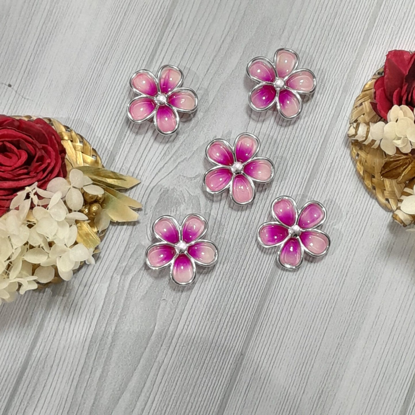 Acrylic Flowers - Set of 5