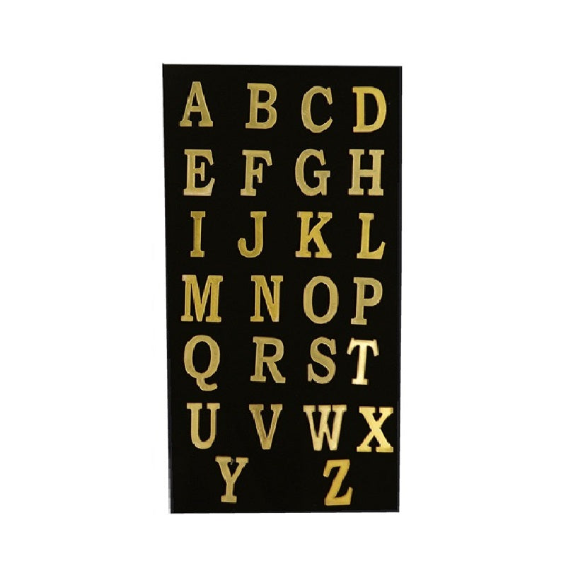Acrylic cut alphabets 0.8" - Gold