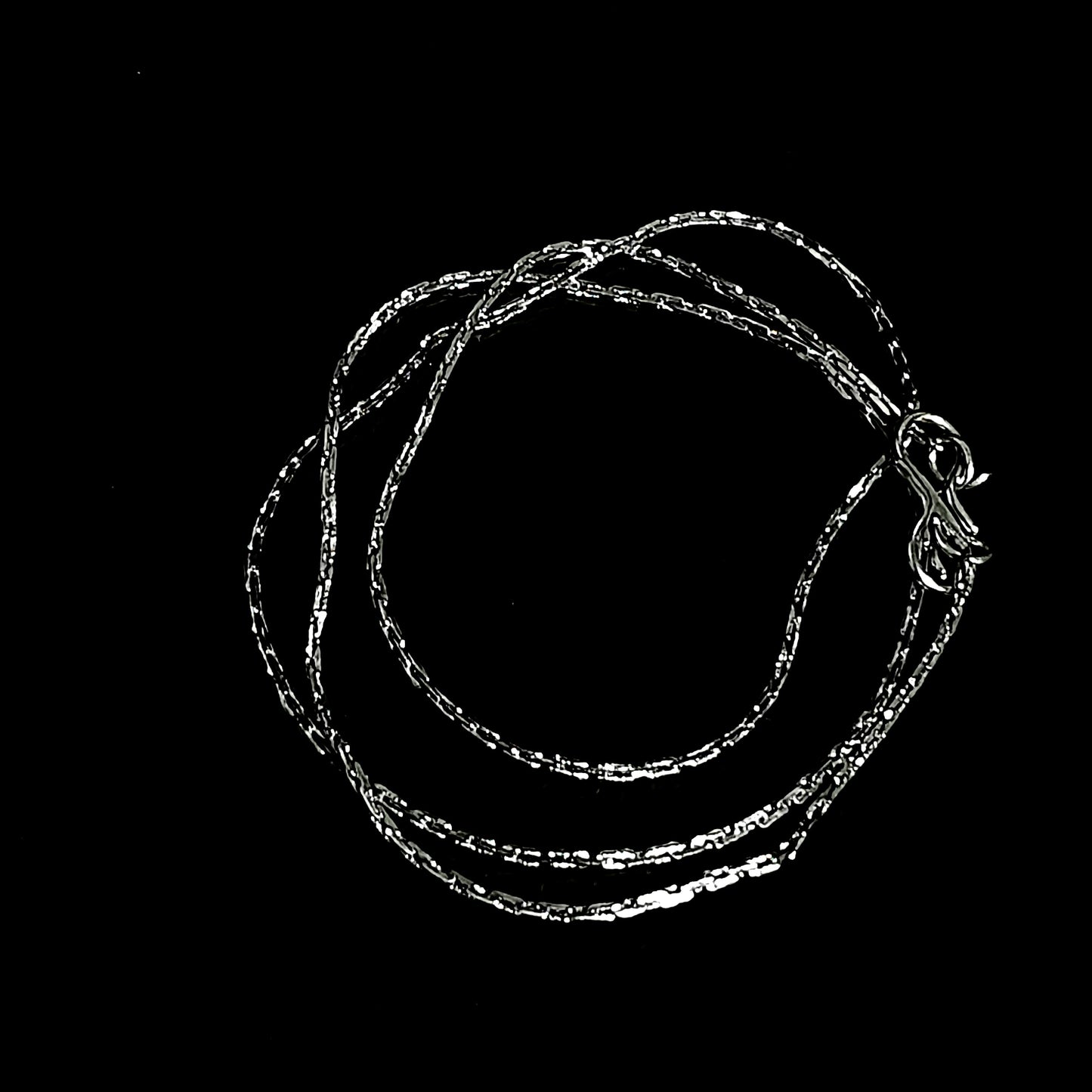 Antique silver thin Chain