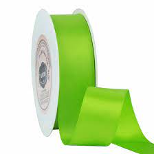 Apple green satin ribbon 1" - 1mtr