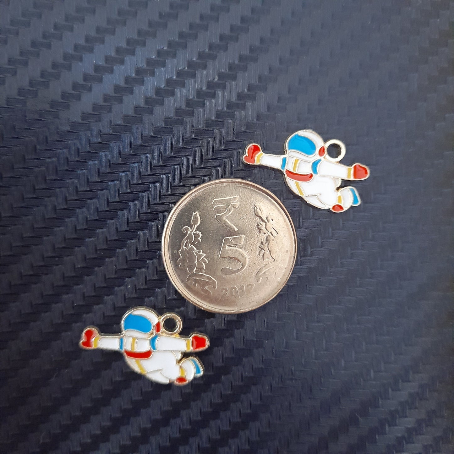 Astronaut - 2 Metal Charms - Set Of 2 Bestow Charms