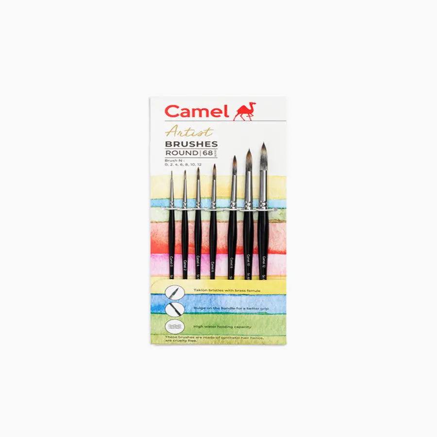 Camel Artist Round Brushes - 68 Series