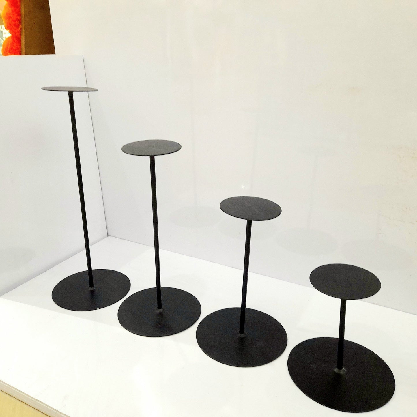 Candle Stand Metal - Set of 4