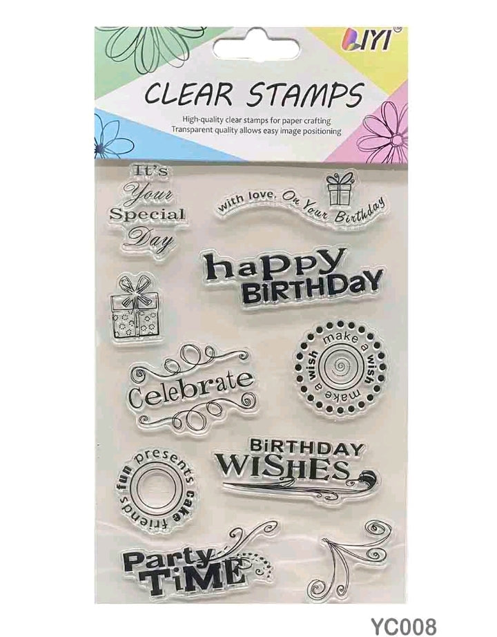 Clear Stamp - Birthday Wishes
