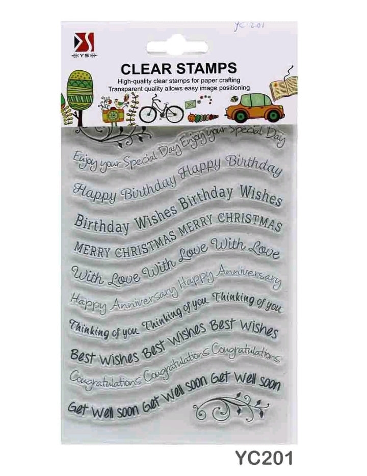 Clear Stamp - Wishes Wave