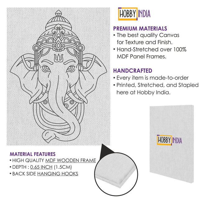 DIY Framed Canvas Base for Painting 12x9"