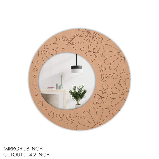 Designer MDF Mirror for DIY Home Decor