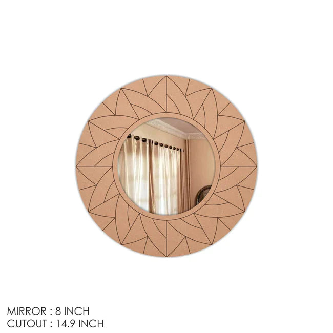 Designer MDF Mirror for DIY Home Decor