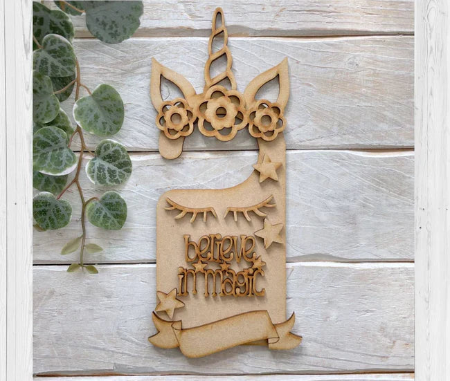 Door Hanging - Unicorn Theme