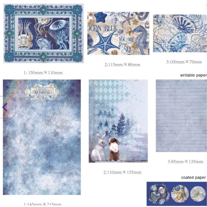 Envelope letter paper set - the star and the sea