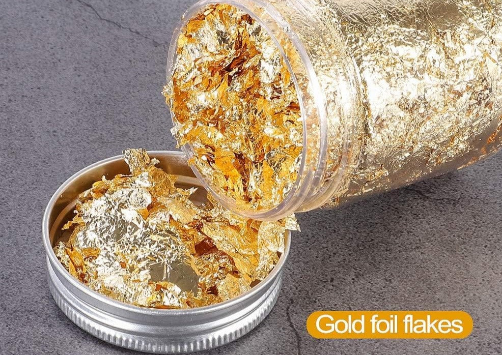 Gliding Flakes Bottles - Gold