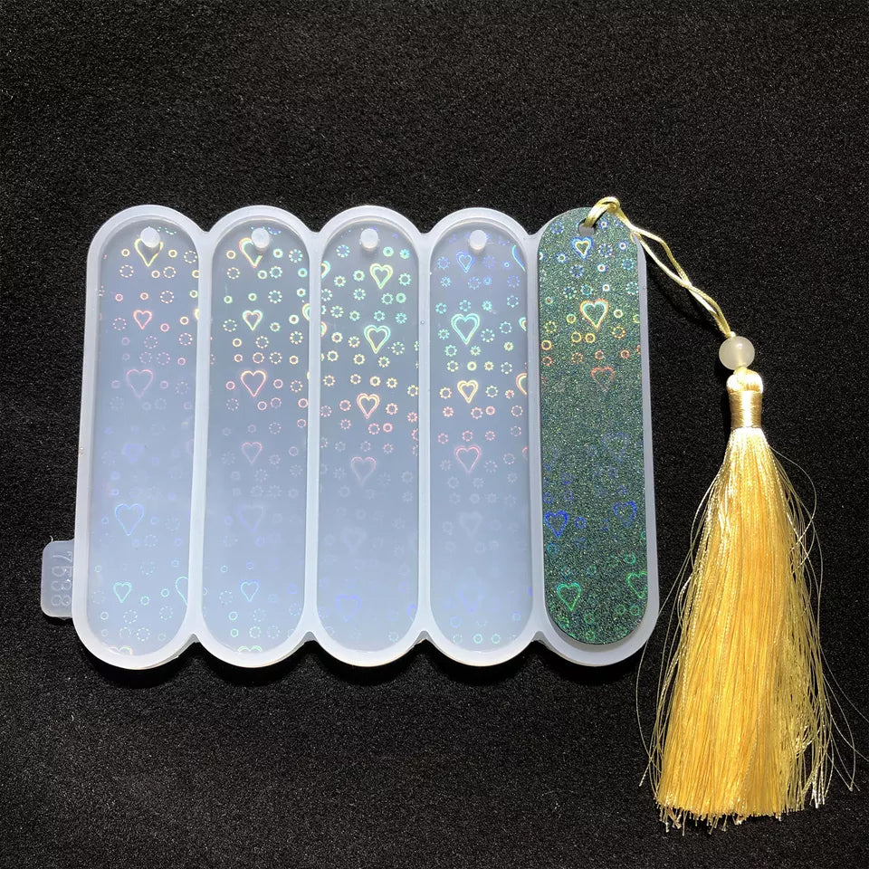 Holographic Bookmark 5 in 1 Rounded Corner