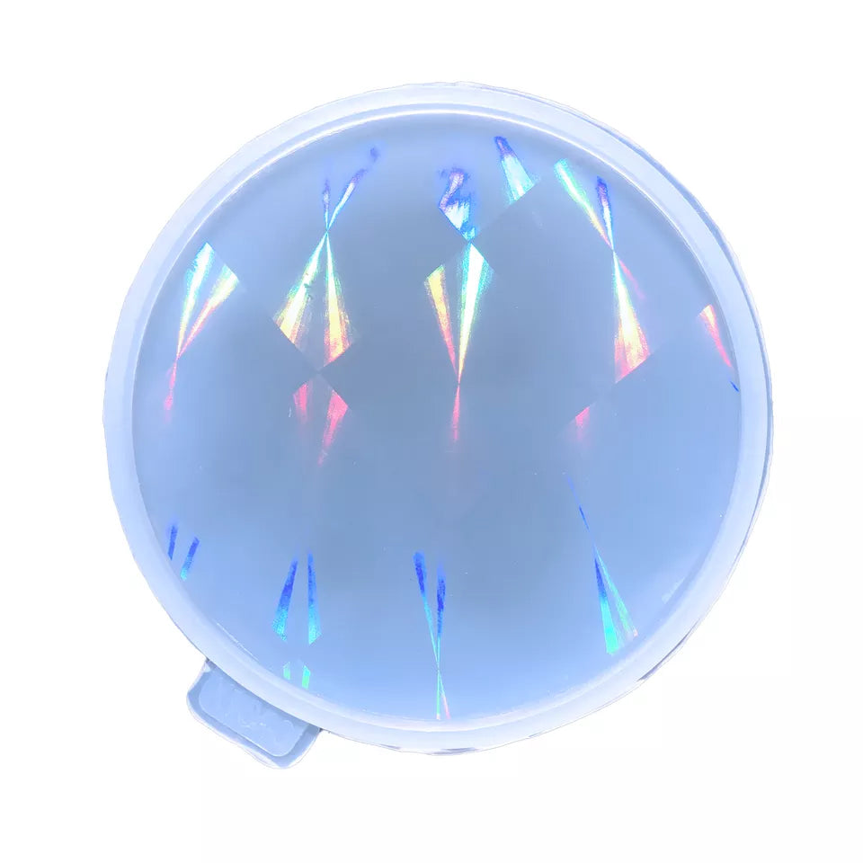 Holographic Round Coaster Mold 11cm Diameter Bestow Charms