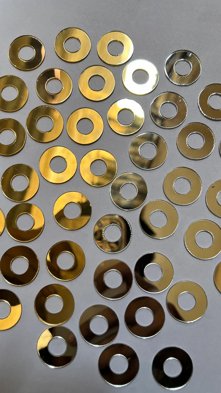 Gold Acrylic Mirror - Round Cutout