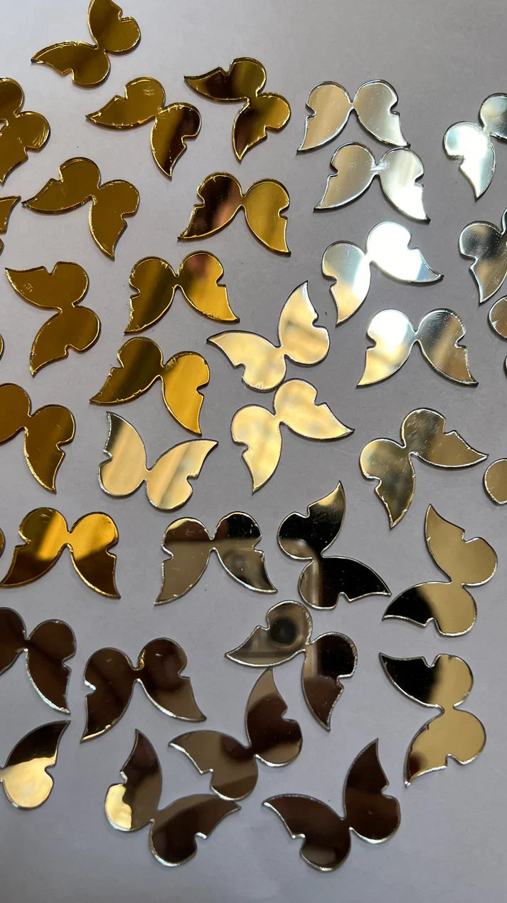 Gold Acrylic Mirror - Butterfly