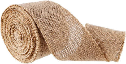 Jute Natural Plain Ribbon - 2.5"