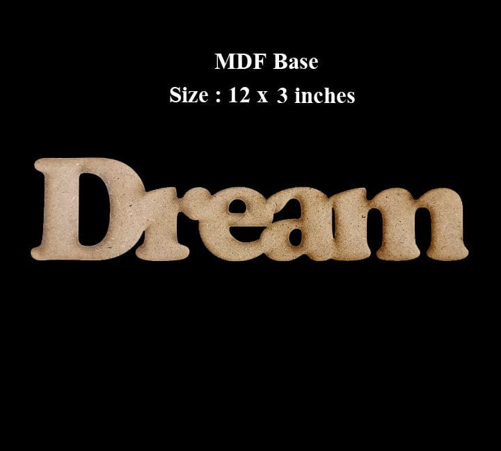 MDF Dream Base | MDF Laser Cutout | Ready to Hang Home | for Wall Décor Decal Sticker Bestow Charms