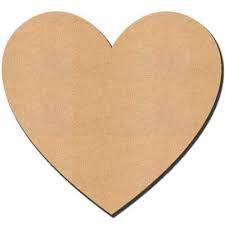 MDF Heart 6"
