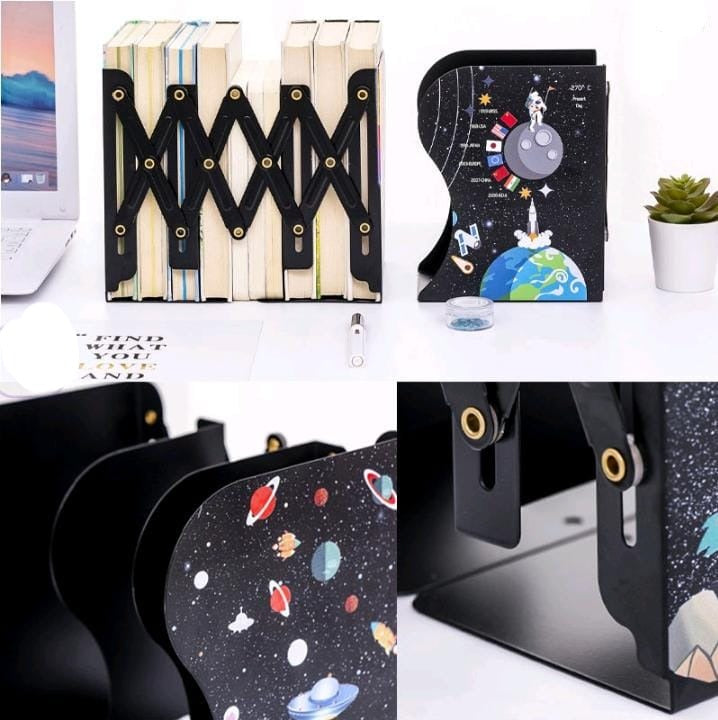 Metal Expandable Bookend Rack