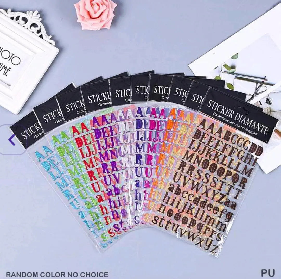 Metallic Alphabets Sticker
