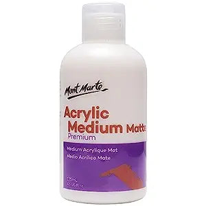 Mont Marte Matte Acrylic Medium - 135ml (White)